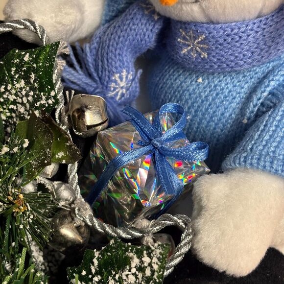 Avon Gift Collection Snowman Sled Figurine Winter Holiday Decor  Original Box - Picture 8 of 11